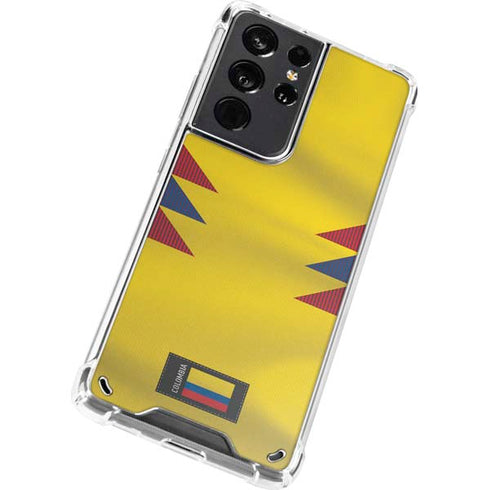 Colombia Soccer Flag Galaxy S21 Ultra 5G Clear Case